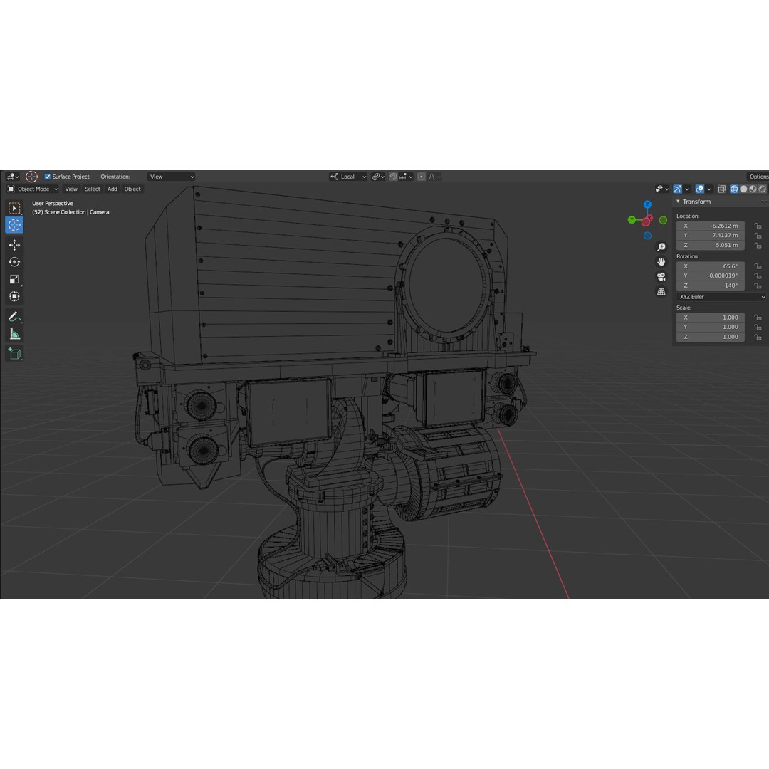 Curiosity Rover 3D Model – Detailed Space Exploration Asset, Blender - View 32