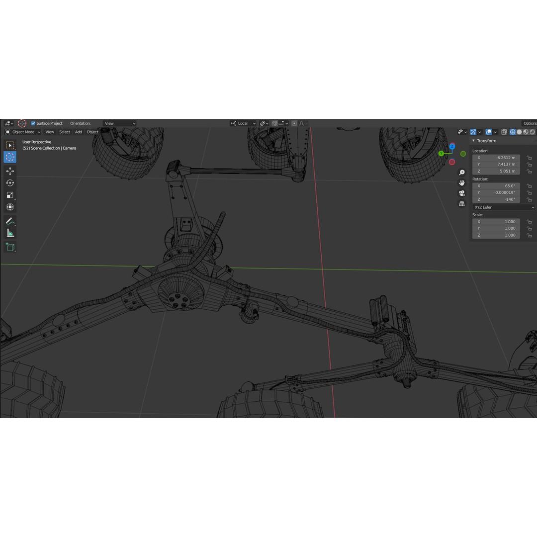 Curiosity Rover 3D Model – Detailed Space Exploration Asset, Blender - View 35