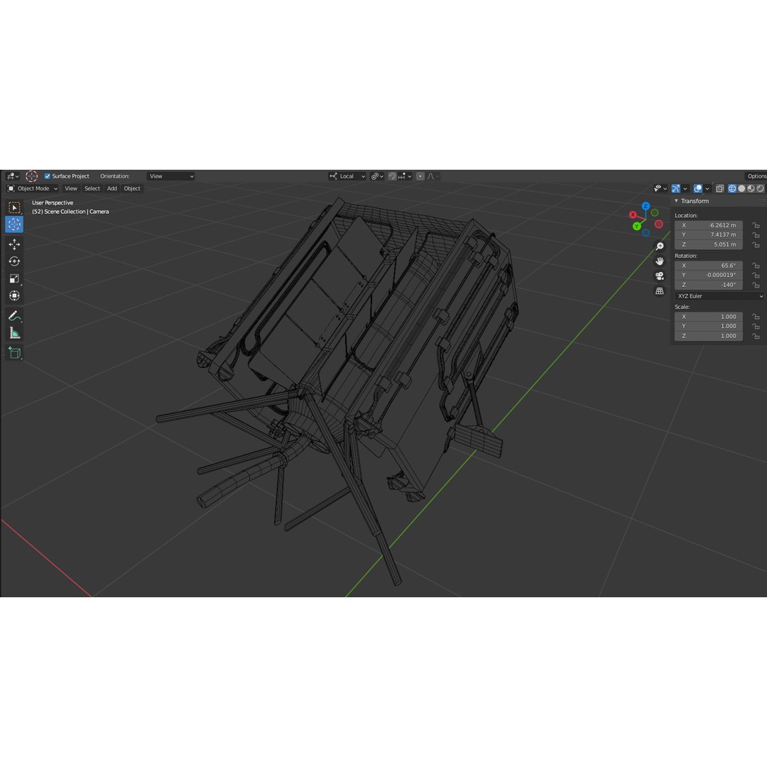 Curiosity Rover 3D Model – Detailed Space Exploration Asset, Blender - View 37