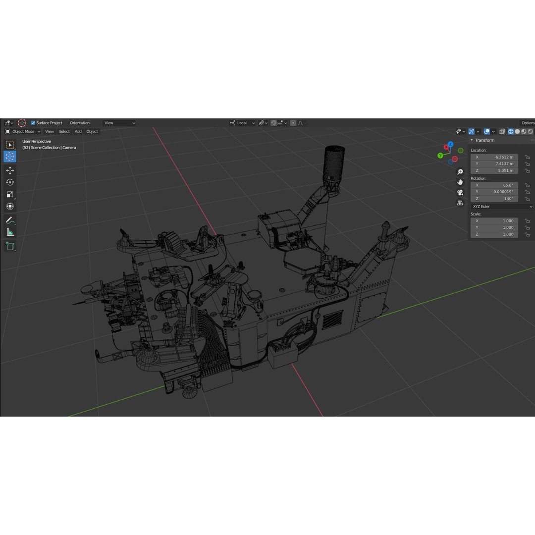 Curiosity Rover 3D Model – Detailed Space Exploration Asset, Blender - View 38