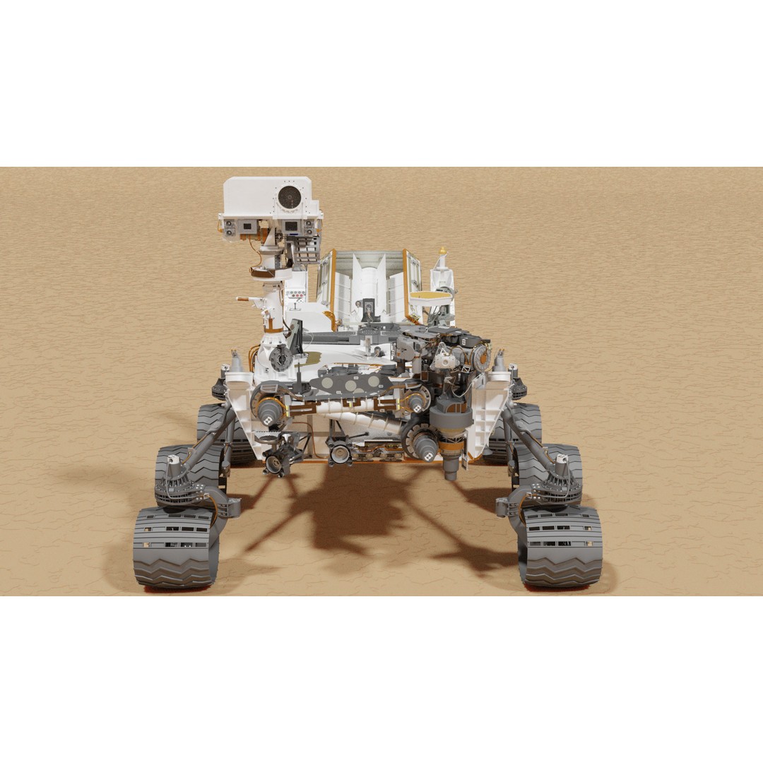 Curiosity Rover 3D Model – Detailed Space Exploration Asset, Blender - View 4