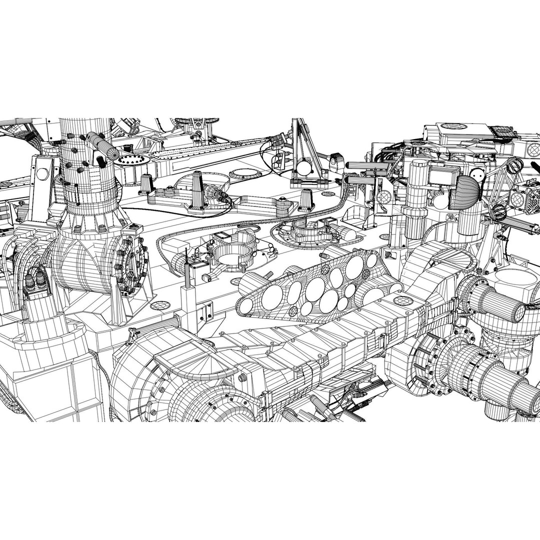 Curiosity Rover 3D Model – Detailed Space Exploration Asset, Blender - View 43