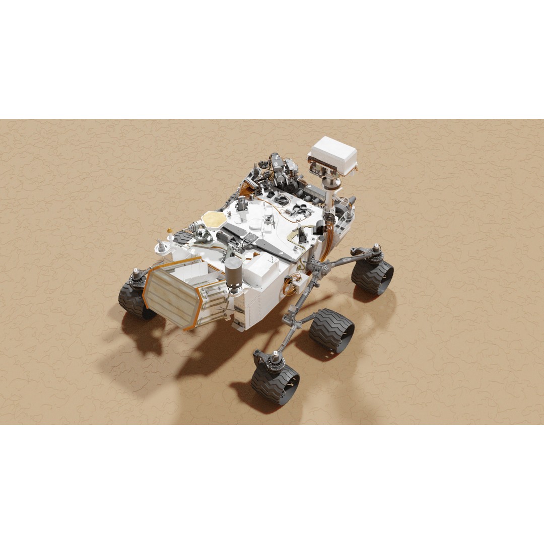 Curiosity Rover 3D Model – Detailed Space Exploration Asset, Blender - View 5