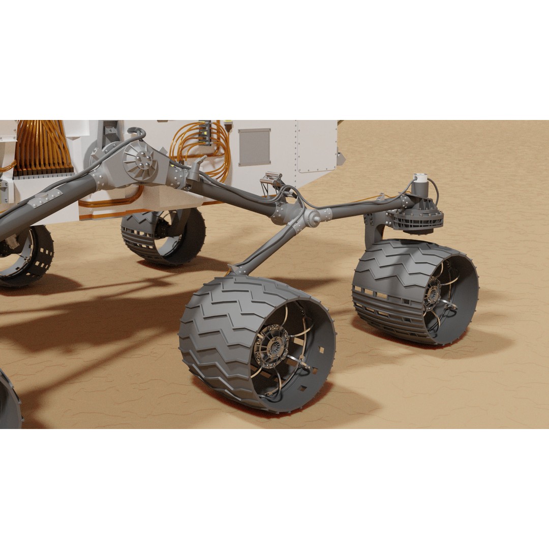 Curiosity Rover 3D Model – Detailed Space Exploration Asset, Blender - View 7