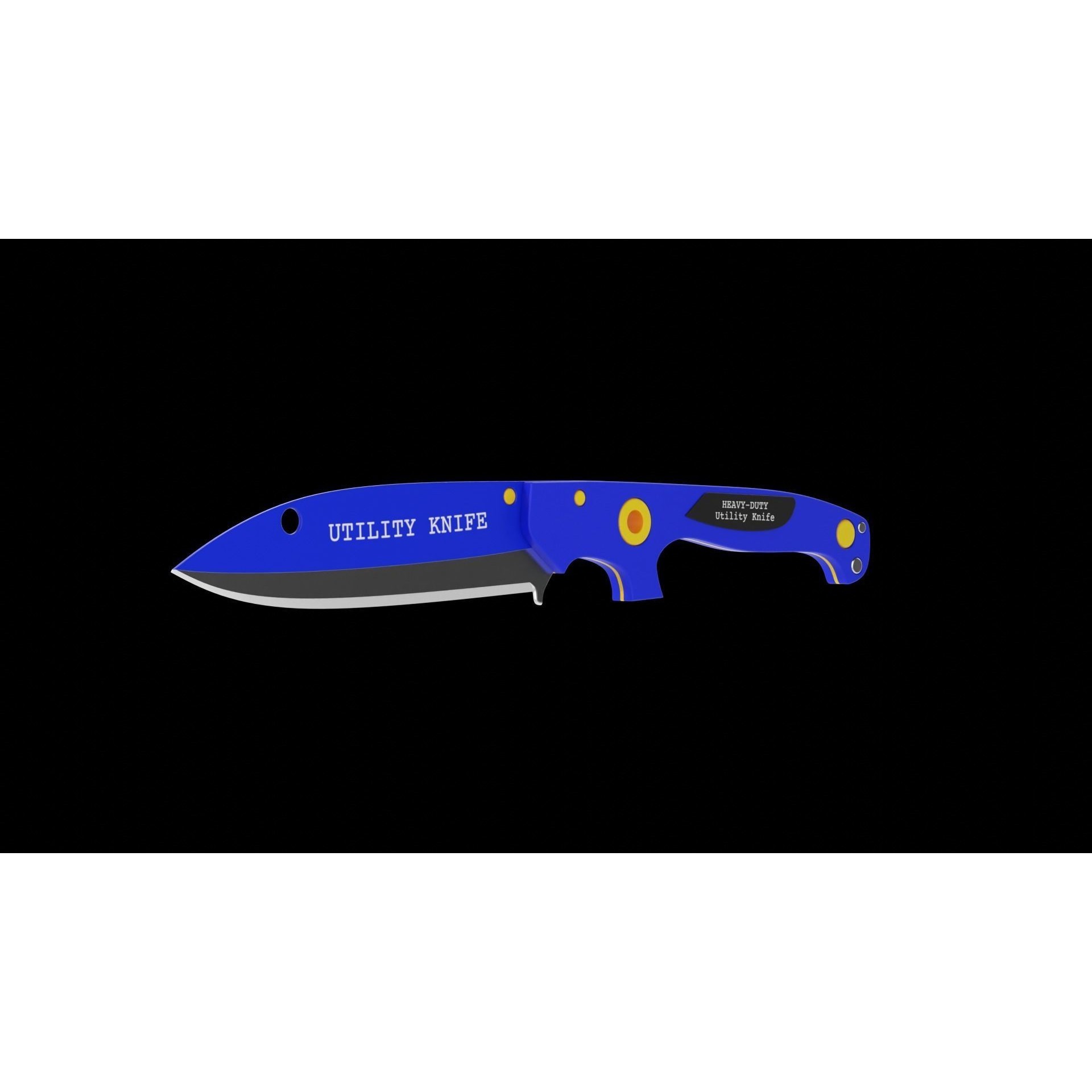 Utility Knife - Game-Ready 3D Model - View 10