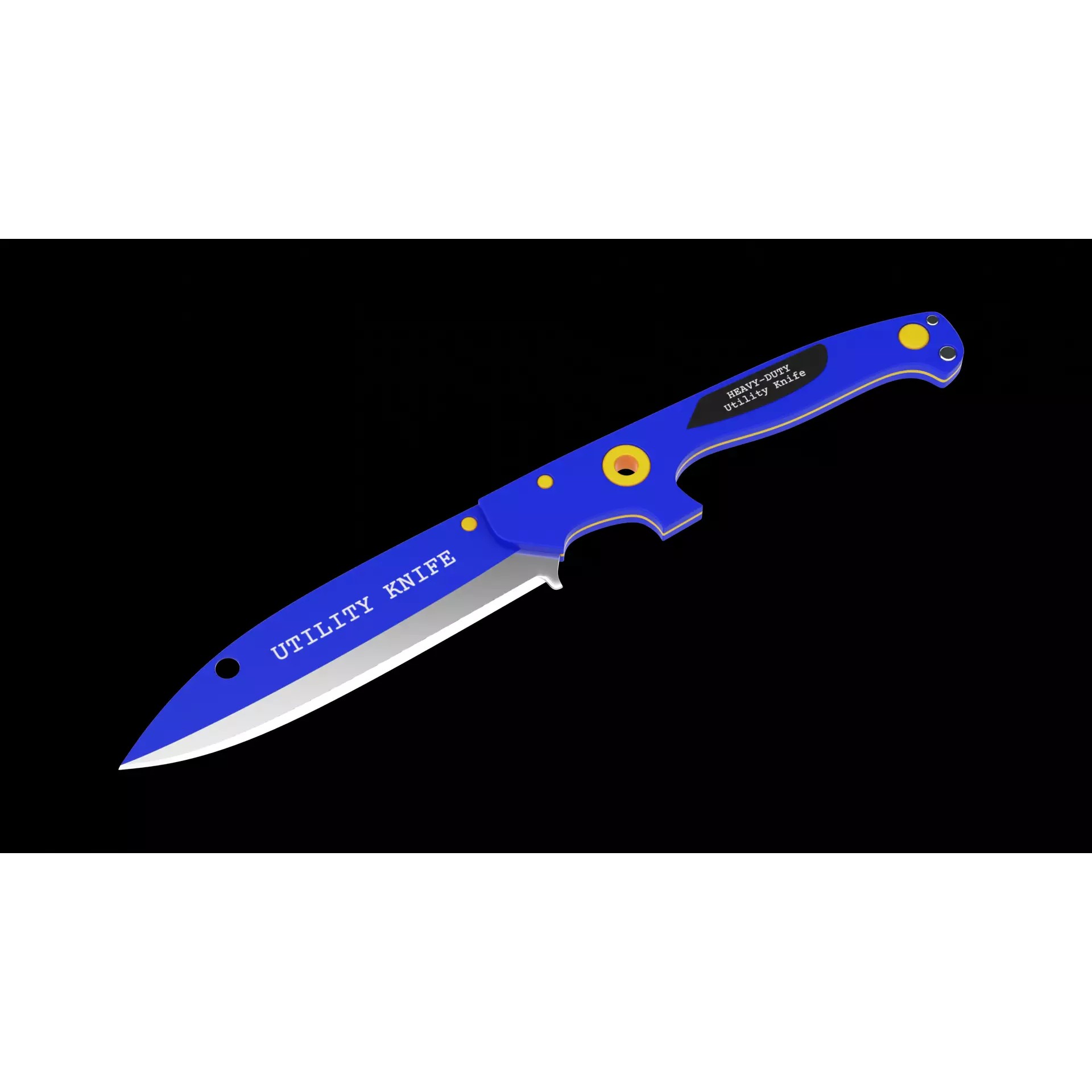 Utility Knife - Game-Ready 3D Model - View 2