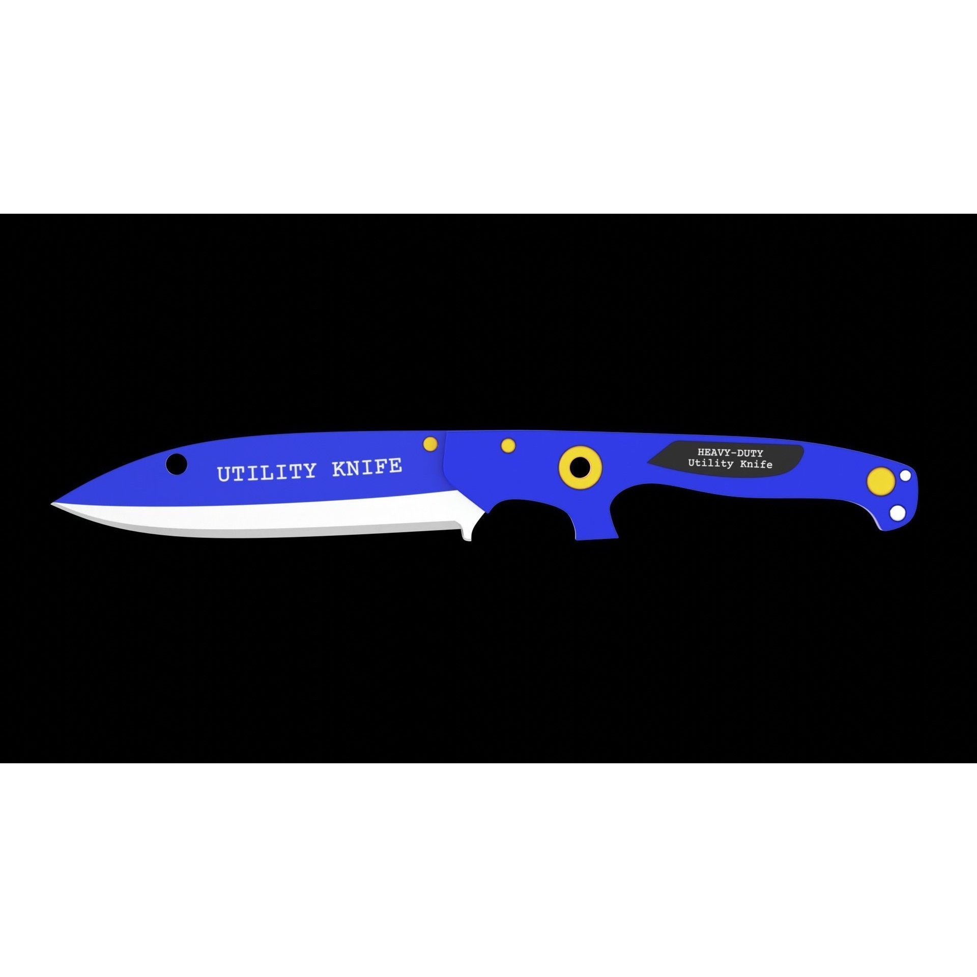 Utility Knife - Game-Ready 3D Model - View 3