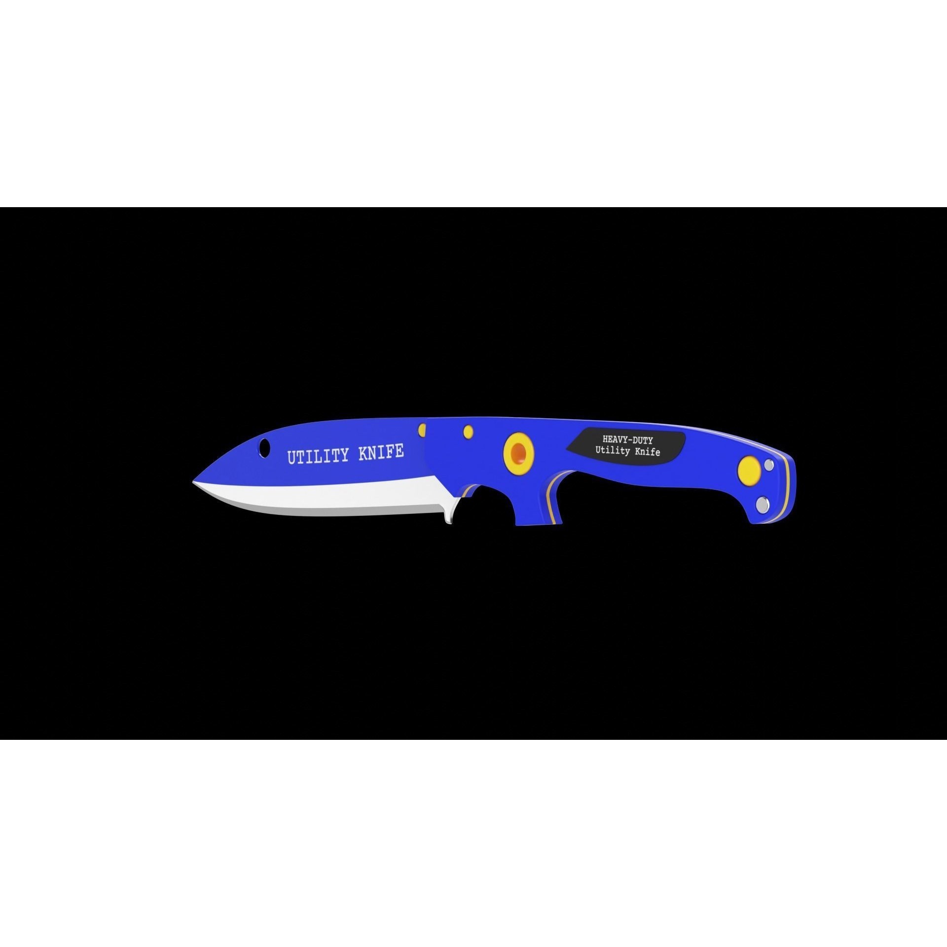 Utility Knife - Game-Ready 3D Model - View 4