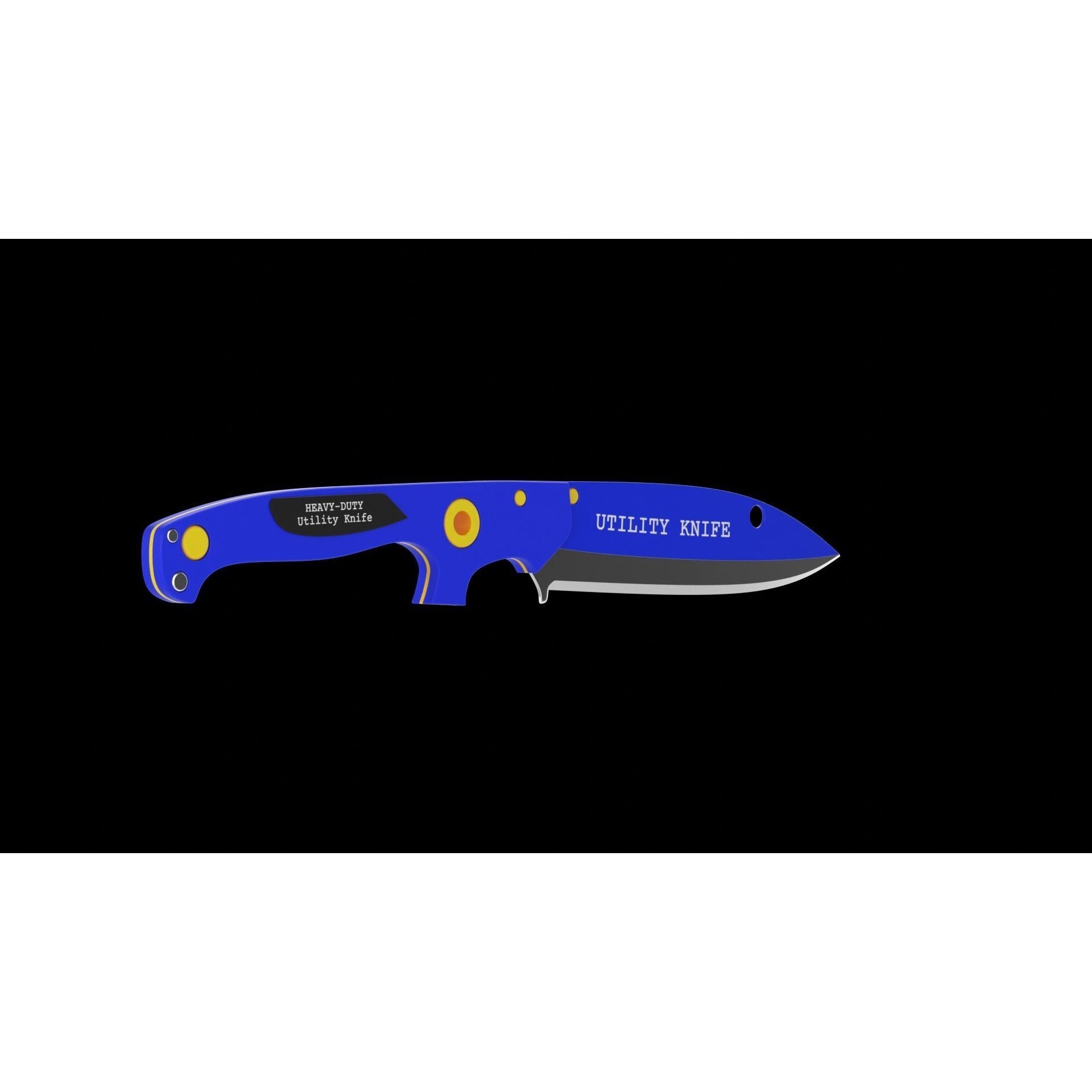 Utility Knife - Game-Ready 3D Model - View 6