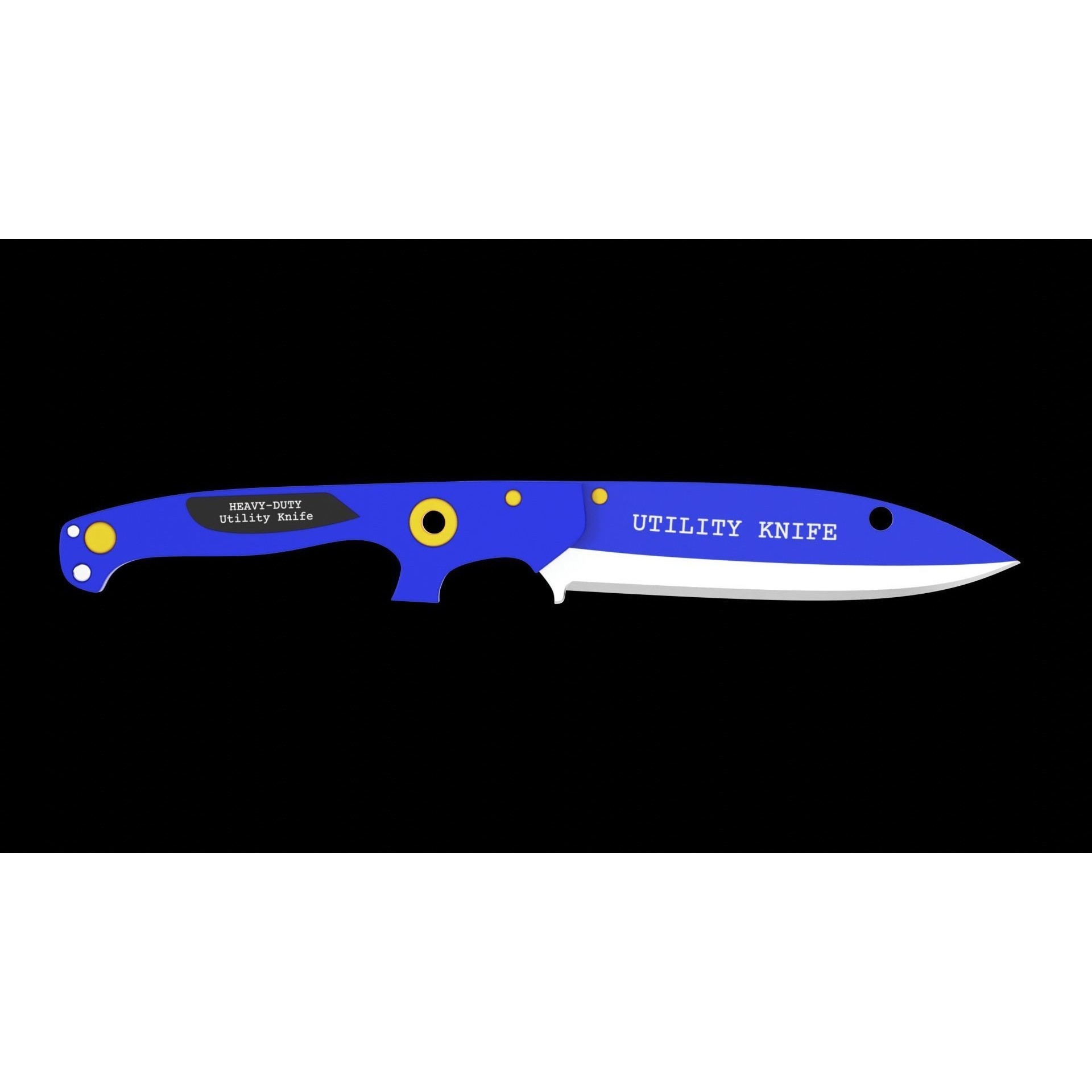 Utility Knife - Game-Ready 3D Model - View 7