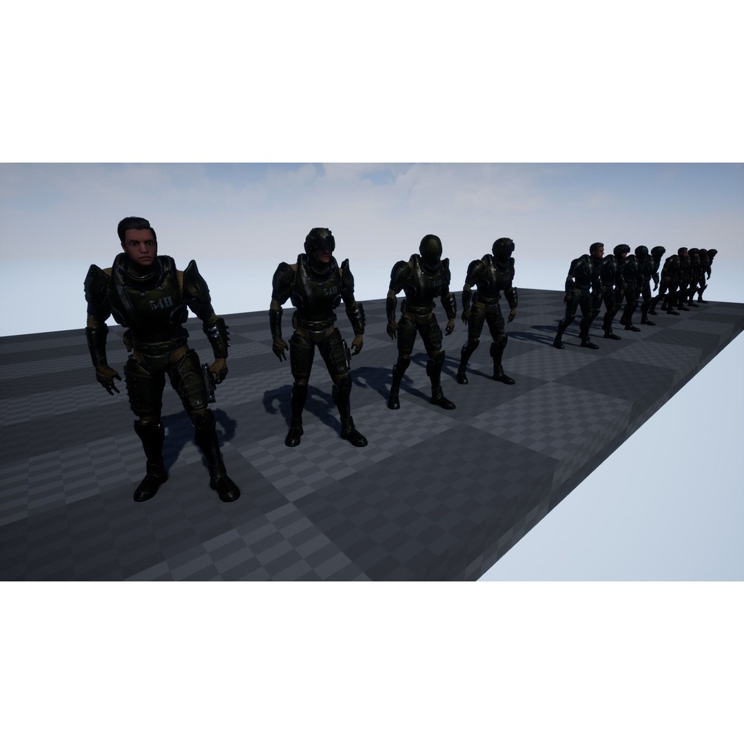 Stormtrooper 3D Model – Low Poly Character for Games, FBX