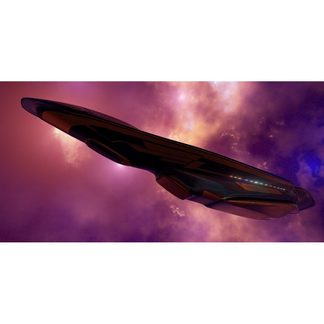 Freight Spaceship 3D Model – High Poly Sci-Fi Carrier, Blender, FBX - View 11
