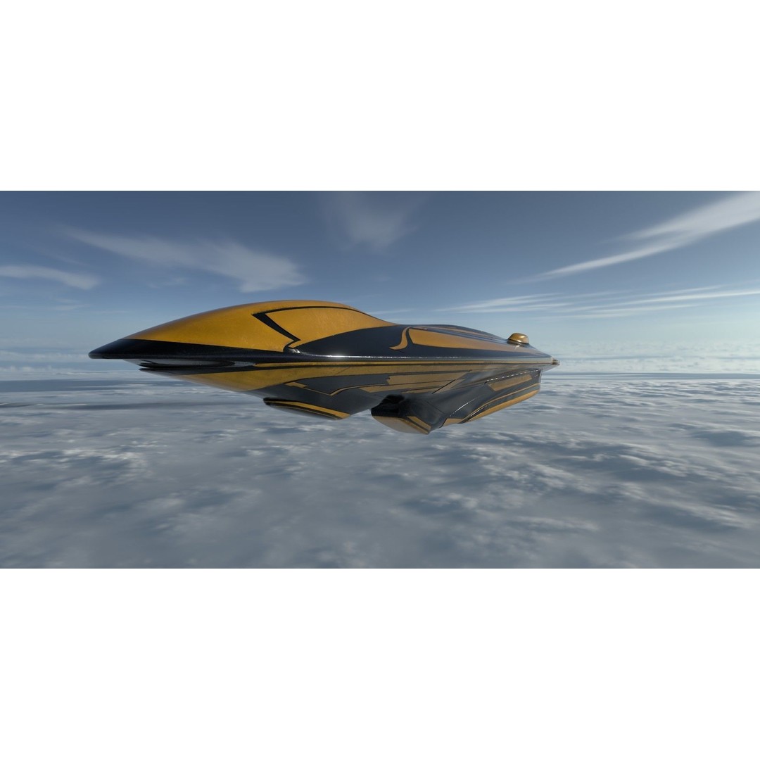 Freight Spaceship 3D Model – High Poly Sci-Fi Carrier, Blender, FBX - View 12