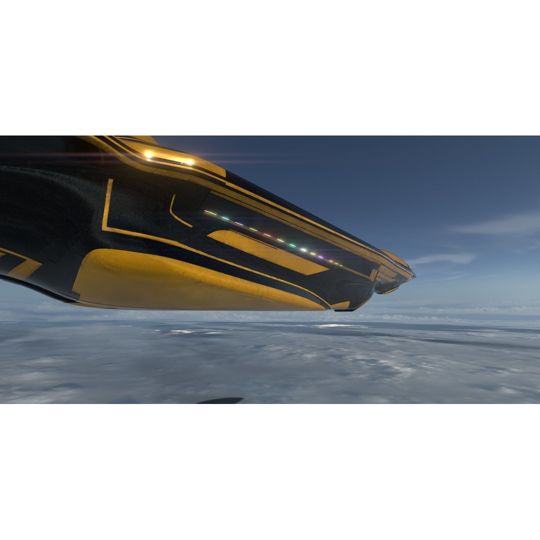 Freight Spaceship 3D Model – High Poly Sci-Fi Carrier, Blender, FBX - View 16