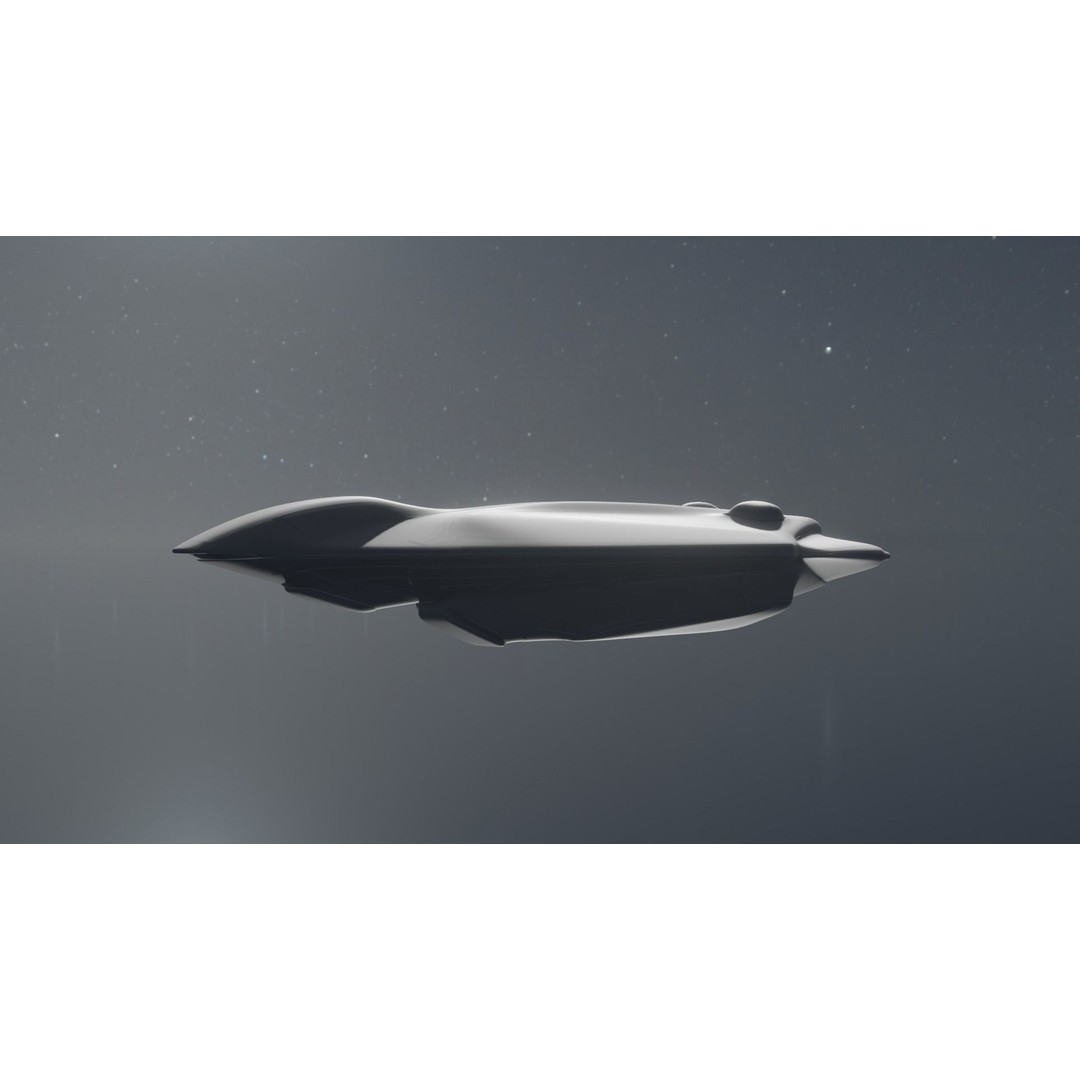 Freight Spaceship 3D Model – High Poly Sci-Fi Carrier, Blender, FBX - View 19