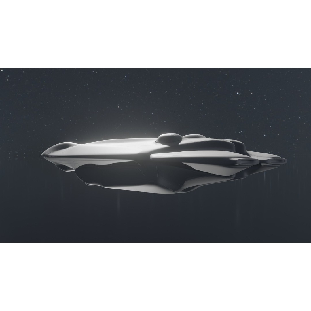 Freight Spaceship 3D Model – High Poly Sci-Fi Carrier, Blender, FBX - View 20