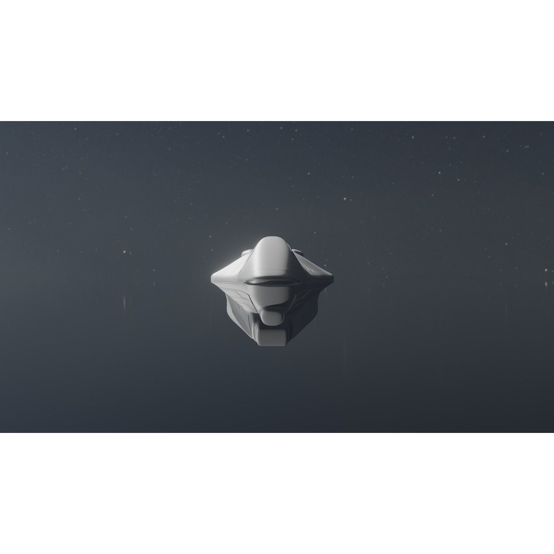 Freight Spaceship 3D Model – High Poly Sci-Fi Carrier, Blender, FBX - View 21