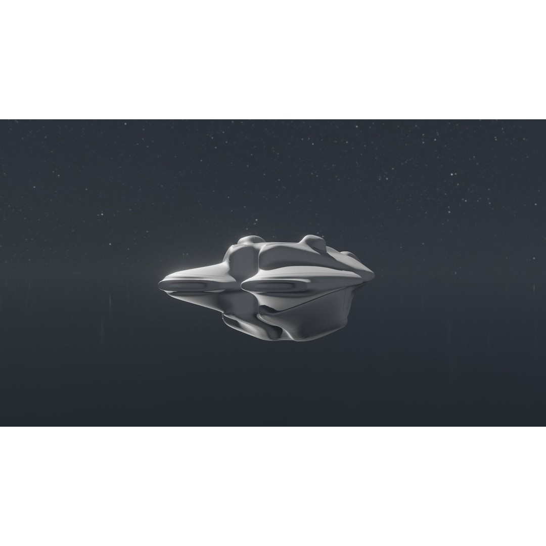 Freight Spaceship 3D Model – High Poly Sci-Fi Carrier, Blender, FBX - View 26