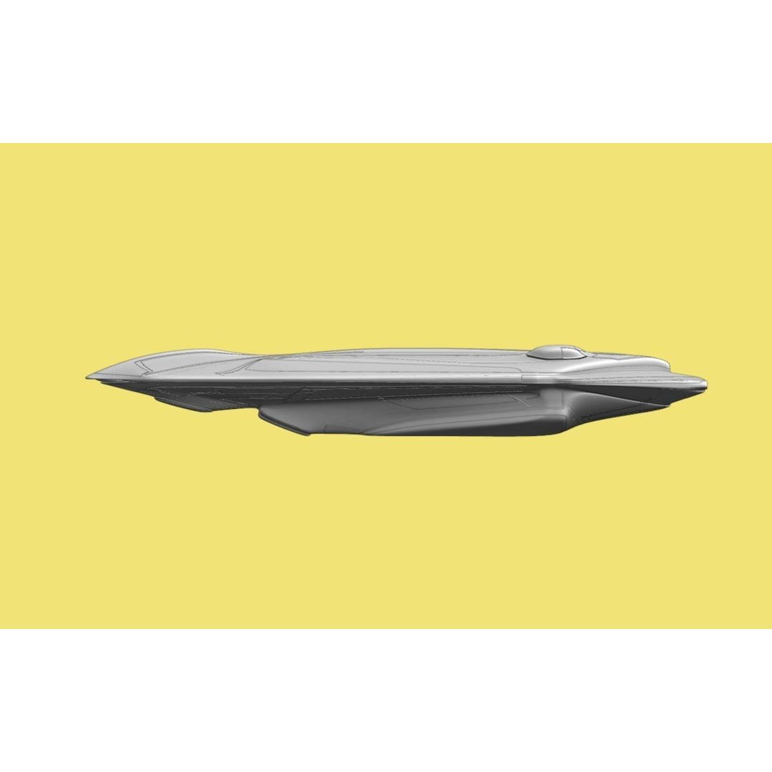 Freight Spaceship 3D Model – High Poly Sci-Fi Carrier, Blender, FBX - View 28