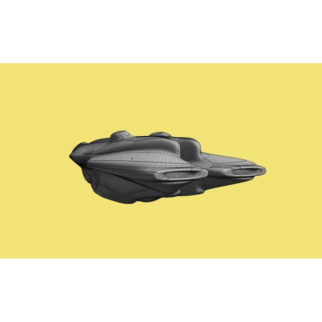 Freight Spaceship 3D Model – High Poly Sci-Fi Carrier, Blender, FBX - View 34