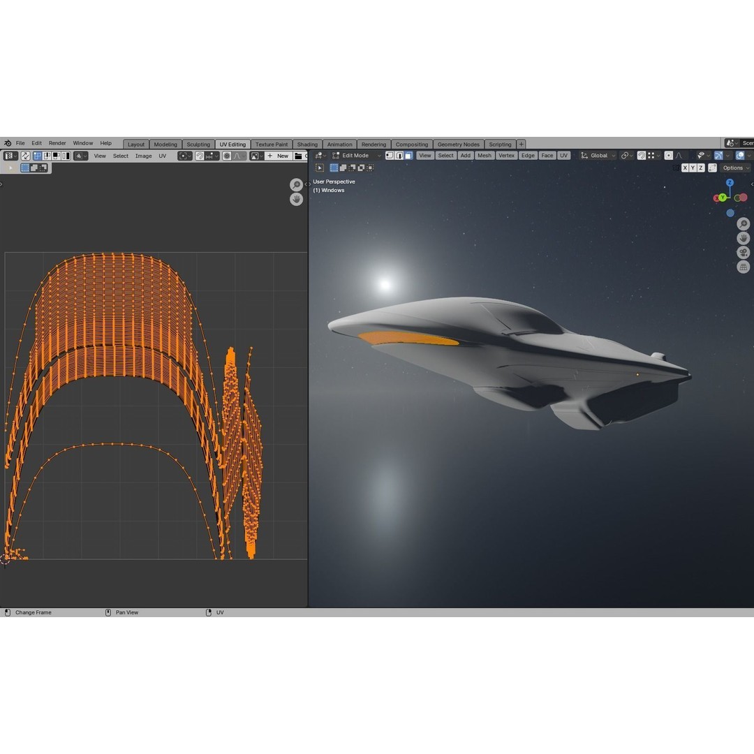 Freight Spaceship 3D Model – High Poly Sci-Fi Carrier, Blender, FBX - View 41