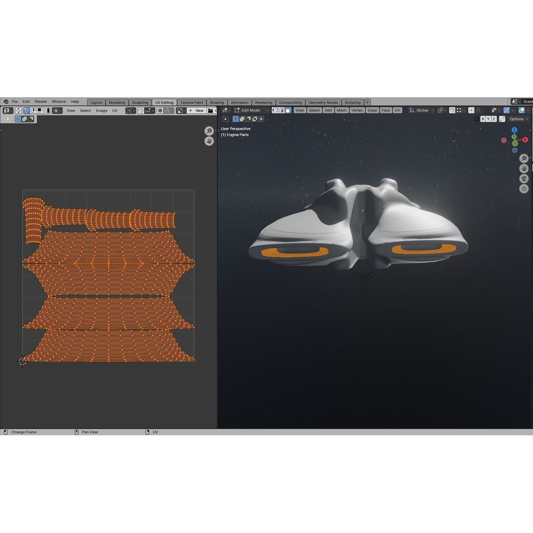 Freight Spaceship 3D Model – High Poly Sci-Fi Carrier, Blender, FBX - View 42