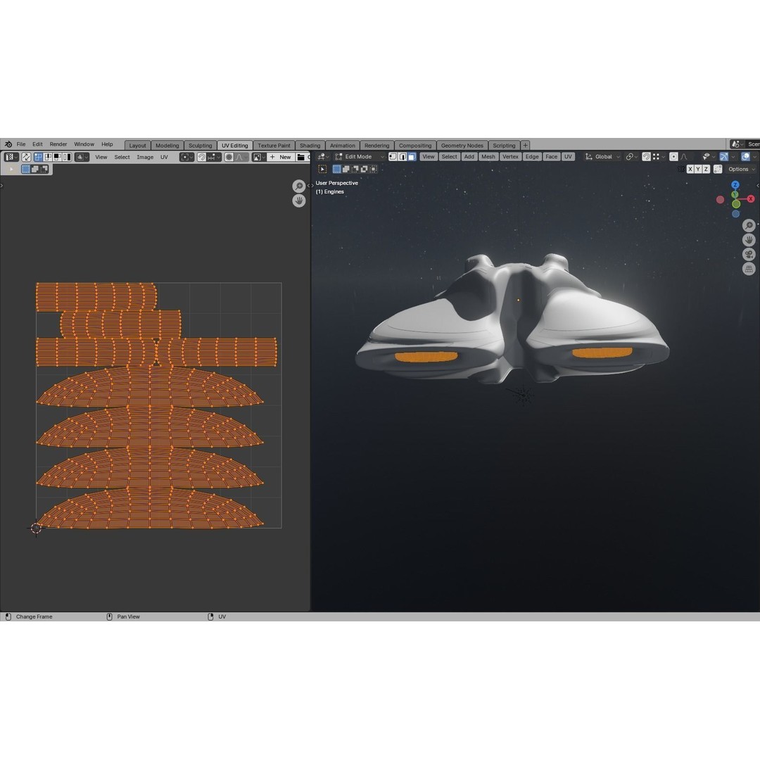 Freight Spaceship 3D Model – High Poly Sci-Fi Carrier, Blender, FBX - View 43