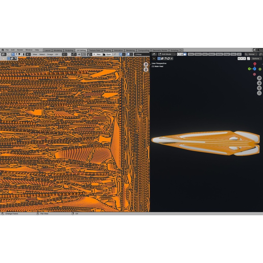 Freight Spaceship 3D Model – High Poly Sci-Fi Carrier, Blender, FBX - View 49