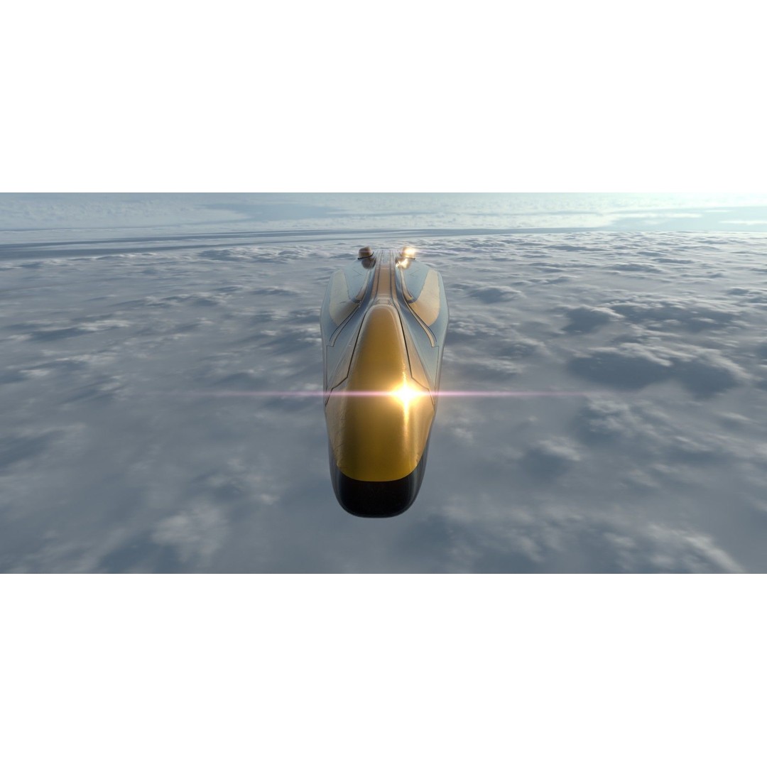 Freight Spaceship 3D Model – High Poly Sci-Fi Carrier, Blender, FBX - View 5