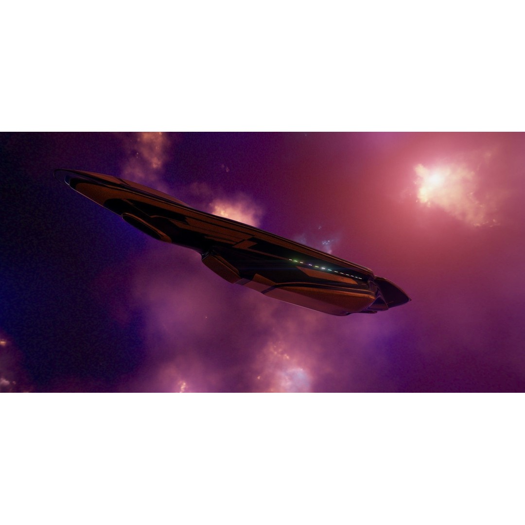 Freight Spaceship 3D Model – High Poly Sci-Fi Carrier, Blender, FBX - View 8