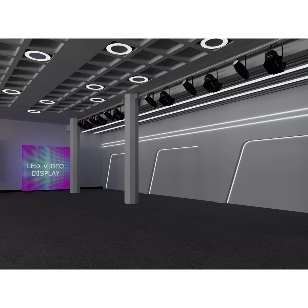 Convention Center Event Space 3D Model – Interior Hall, FBX, Blender, Corona - View 10