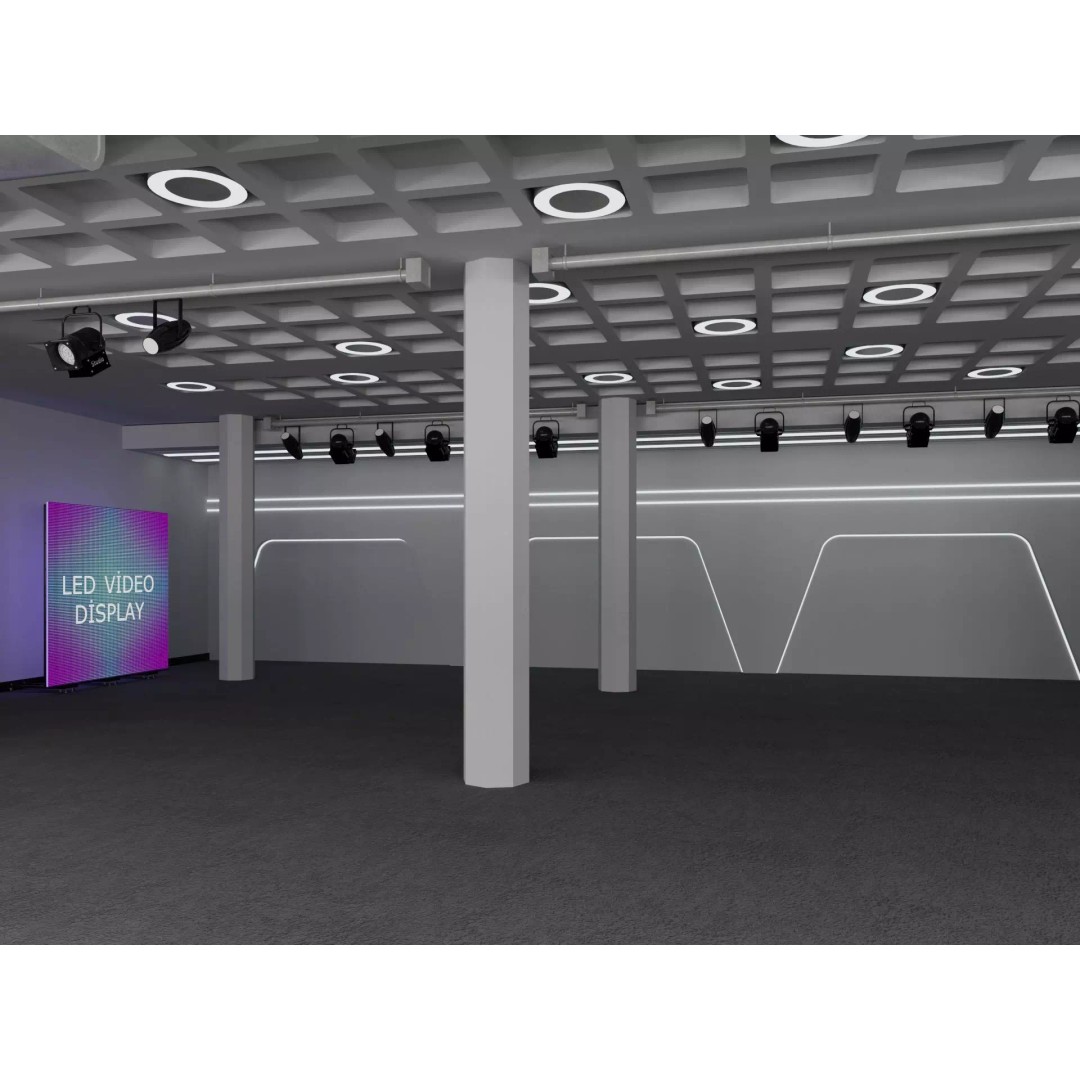Convention Center Event Space 3D Model – Interior Hall, FBX, Blender, Corona - View 6