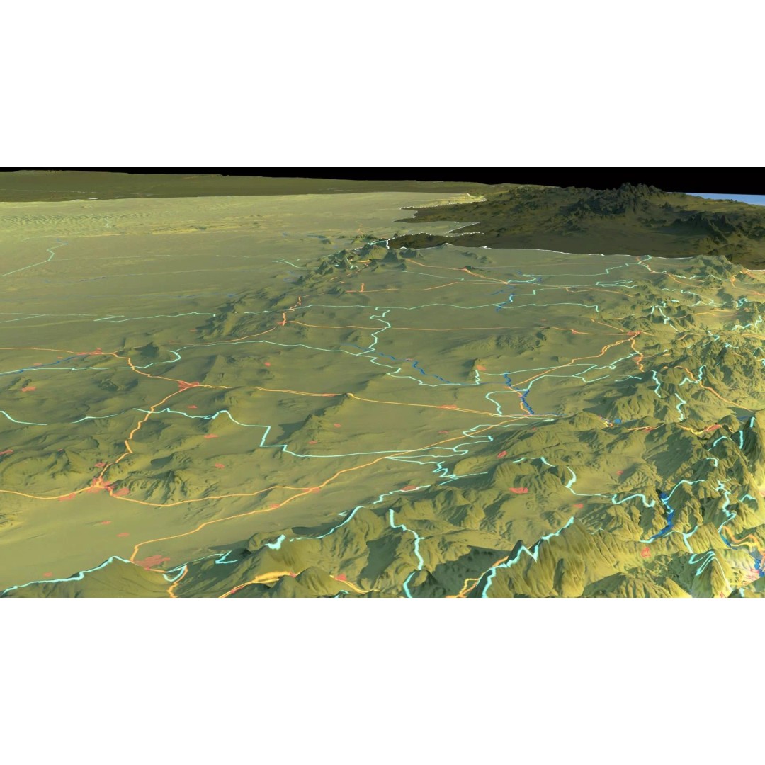 Algeria Map 3D Model – Realistic Satellite Terrain, 38K Textures - View 18