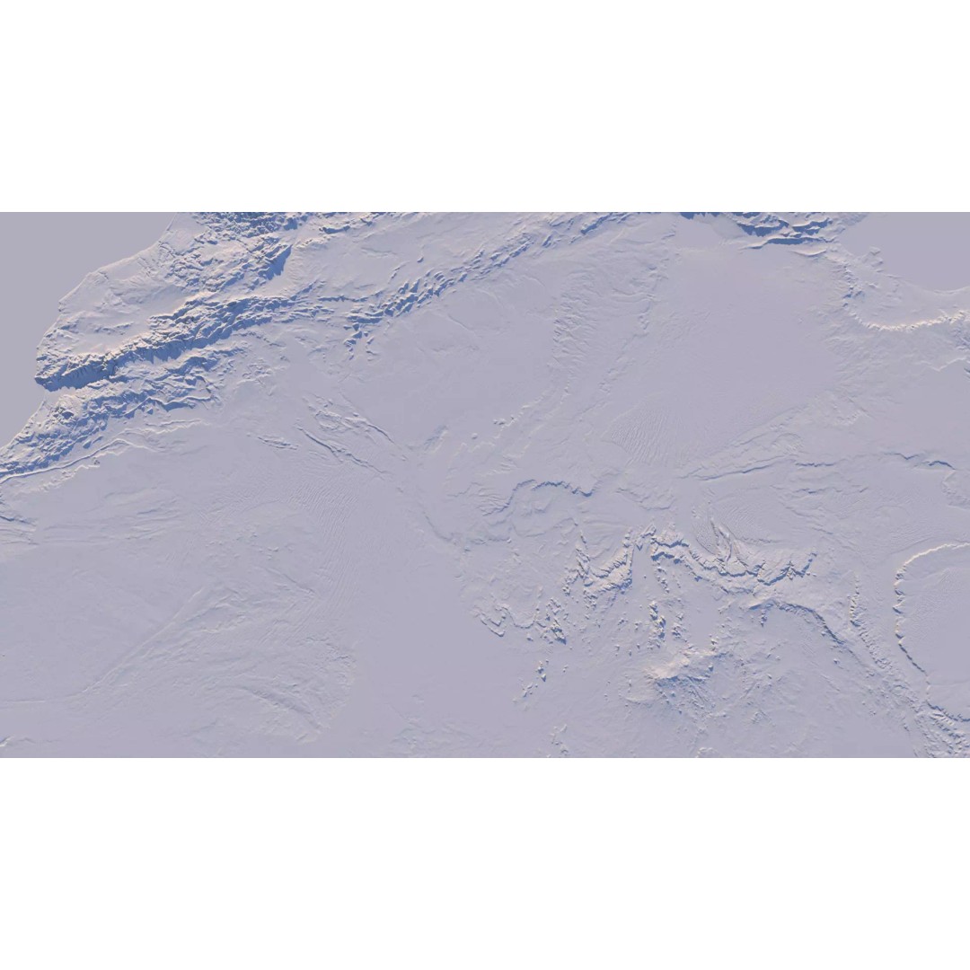Algeria Map 3D Model – Realistic Satellite Terrain, 38K Textures - View 20