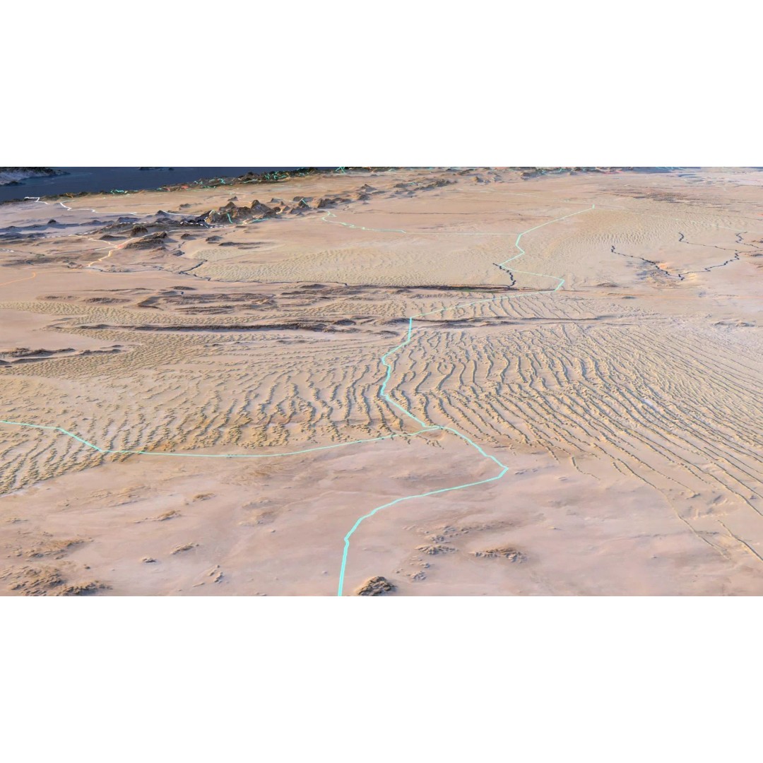 Algeria Map 3D Model – Realistic Satellite Terrain, 38K Textures - View 8