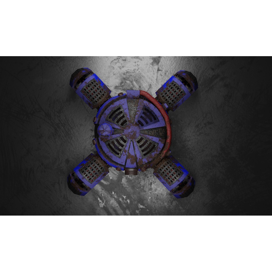 Space Explorer Robot 3D Model – Low Poly Game Ready, FBX, OBJ - View 9