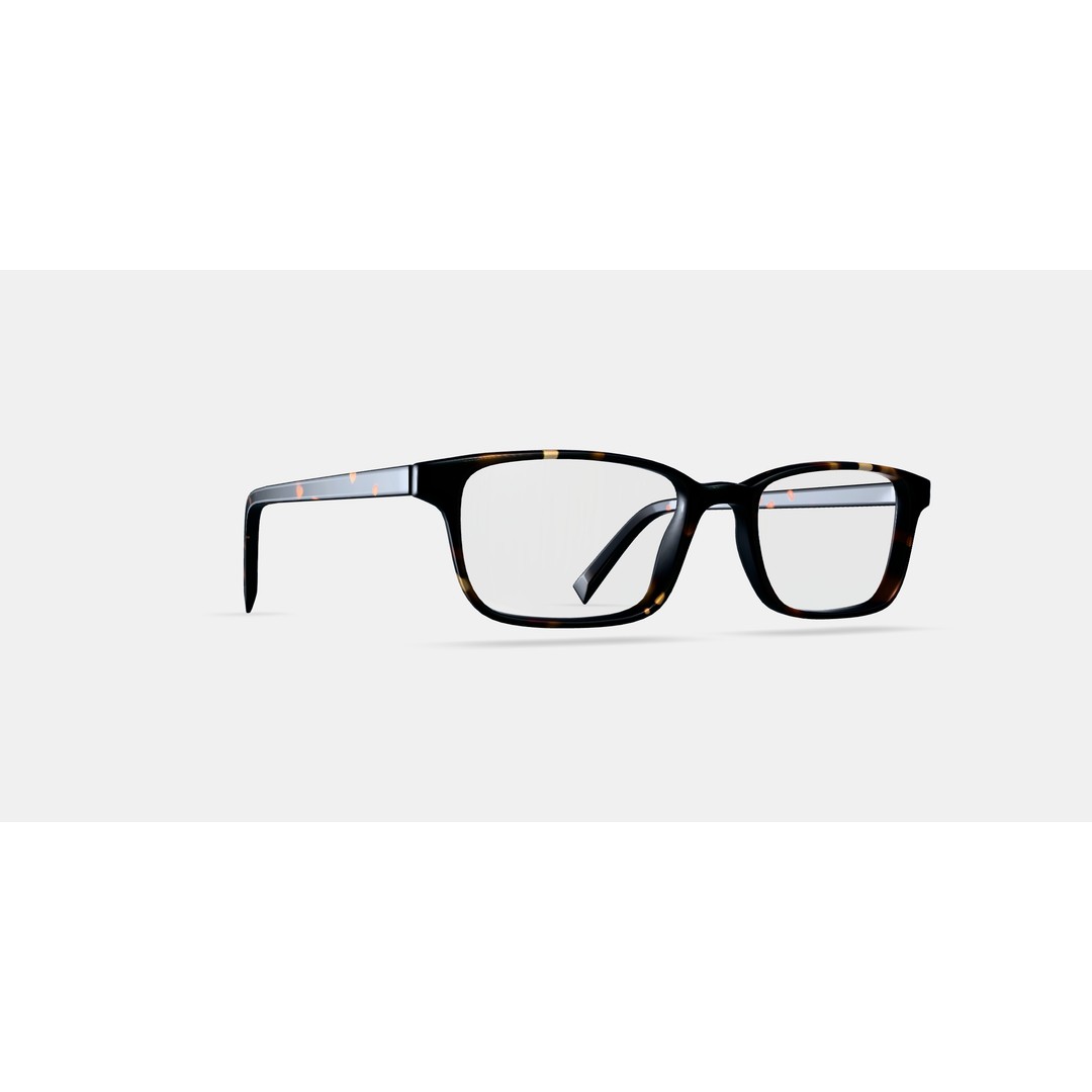 Wilkie Eyeglasses 3D Model – Whiskey Tortoise Chic Accessory, PBR - View 10