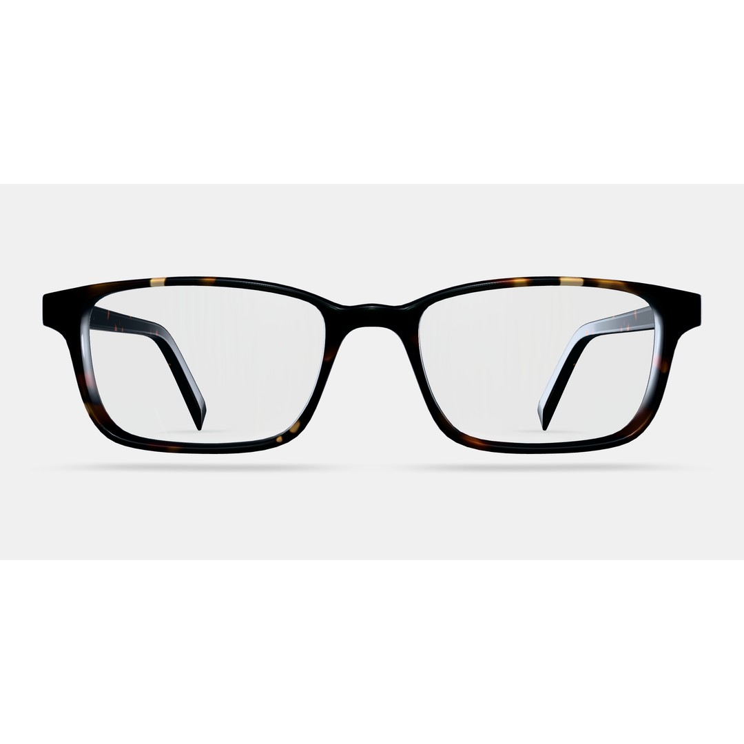 Wilkie Eyeglasses 3D Model – Whiskey Tortoise Chic Accessory, PBR - View 12