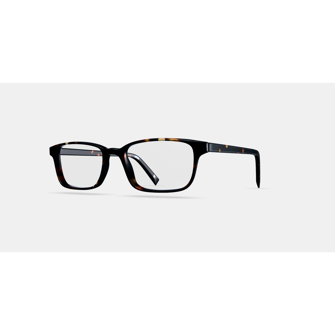 Wilkie Eyeglasses 3D Model – Whiskey Tortoise Chic Accessory, PBR - View 14
