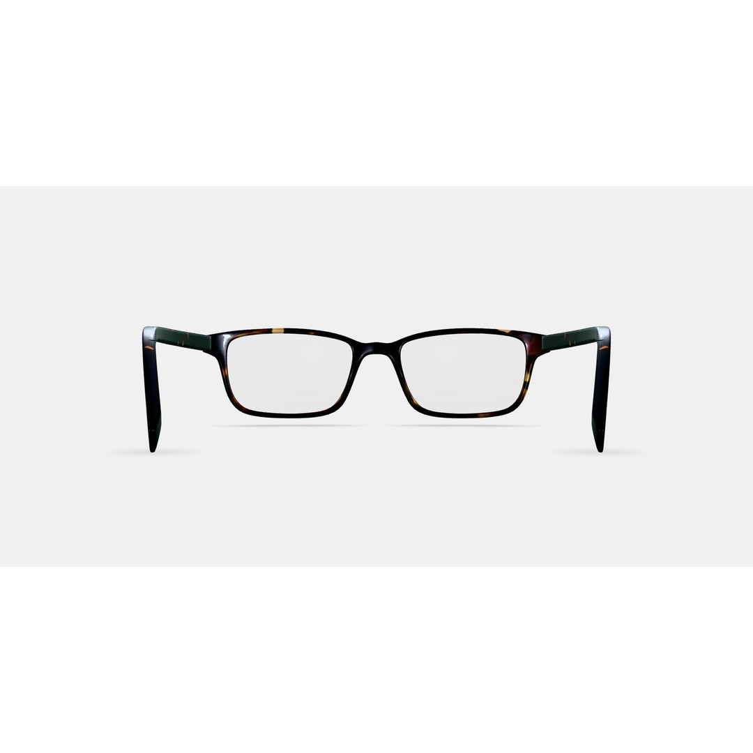 Wilkie Eyeglasses 3D Model – Whiskey Tortoise Chic Accessory, PBR - View 16