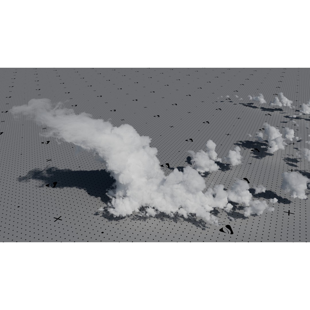 VDB Cumulonimbus Cloud Field 3D Model – Ultra-High Resolution Volumetric VDBs - View 3