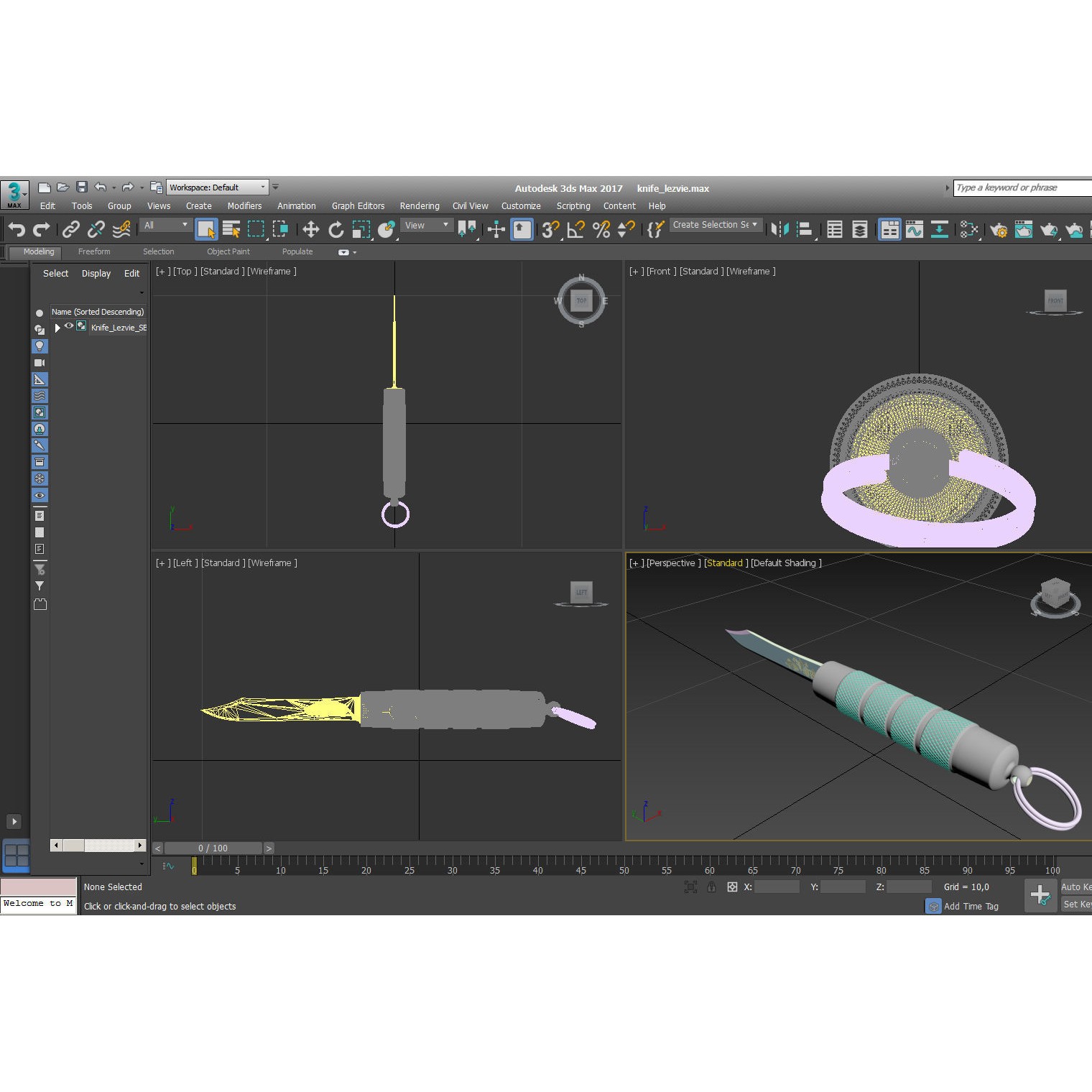 Craft Folding Portable Knife - High-Detail 3D Model - View 16