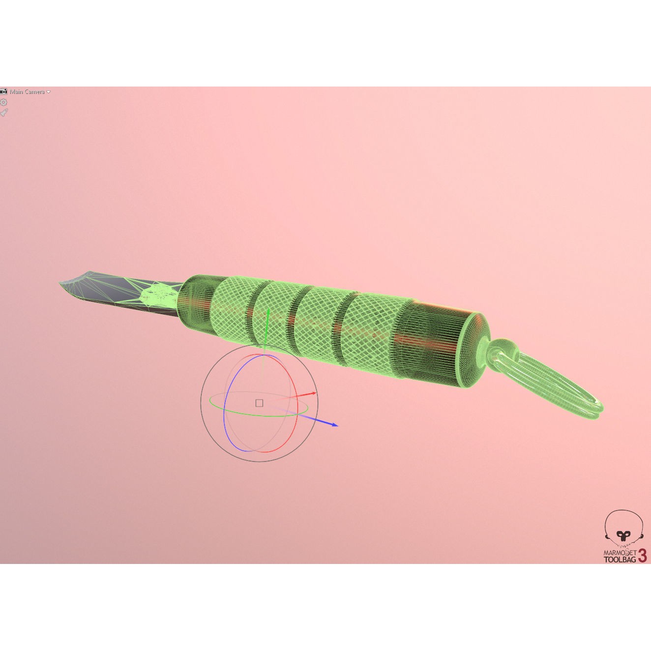 Craft Folding Portable Knife - High-Detail 3D Model - View 23