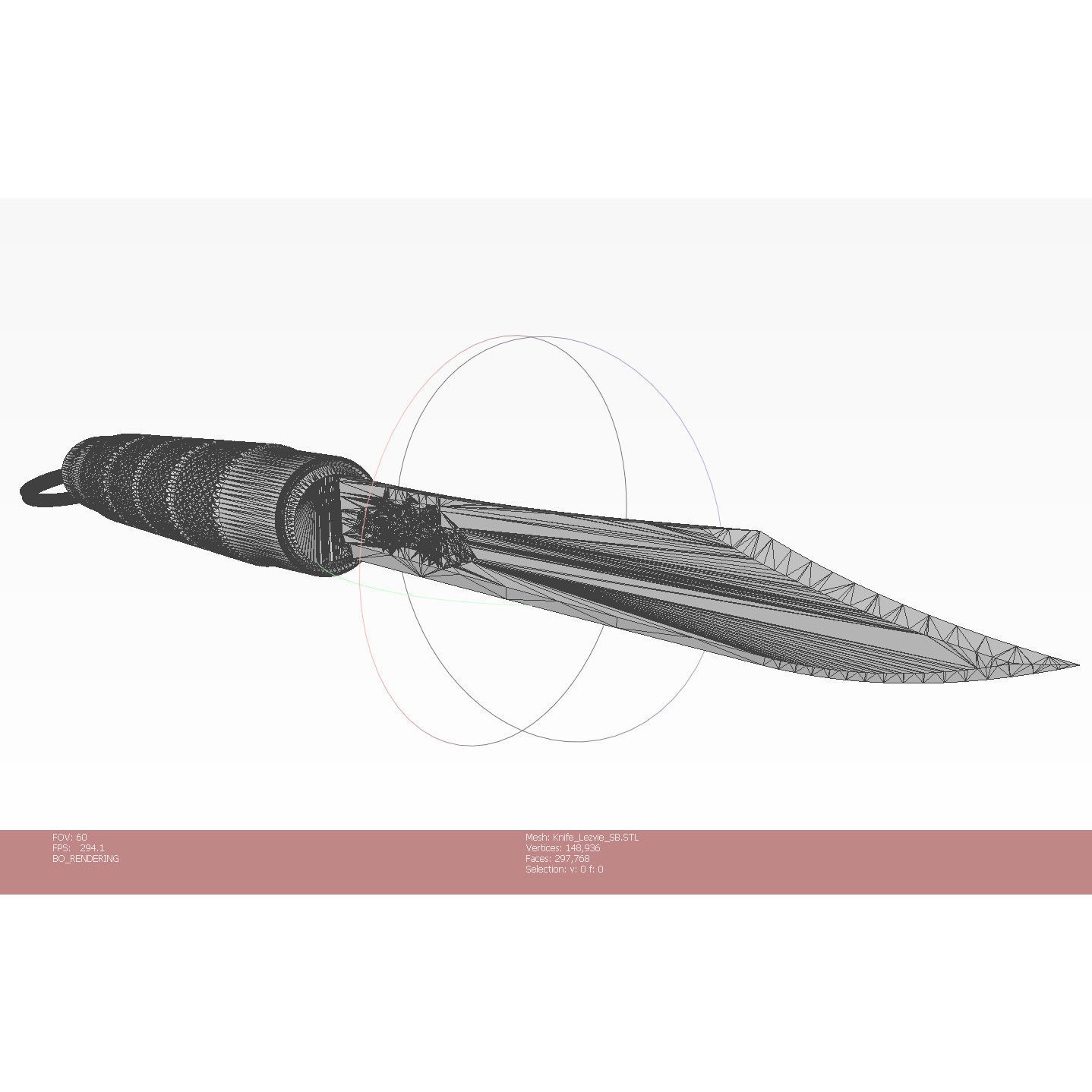 Craft Folding Portable Knife - High-Detail 3D Model - View 24