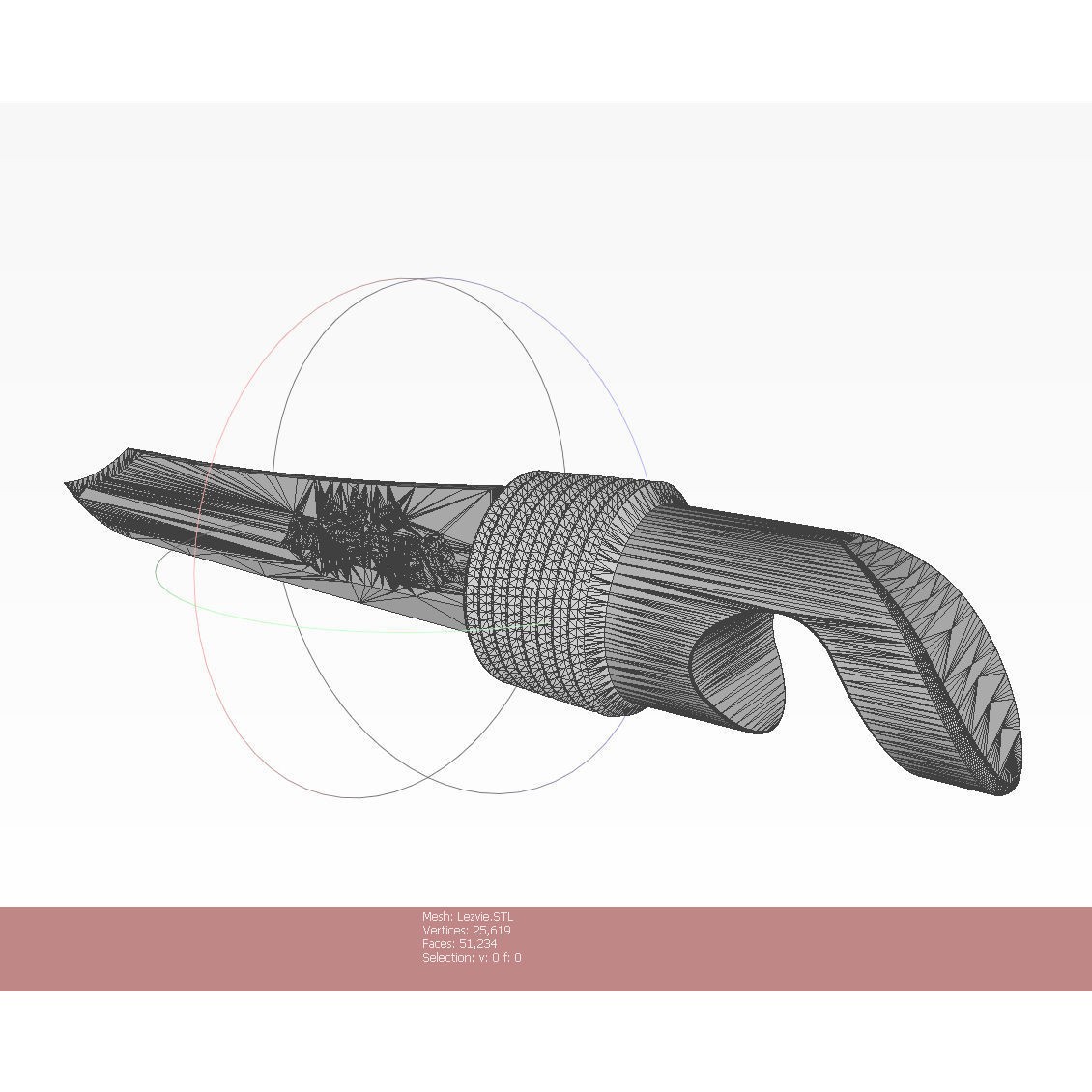 Craft Folding Portable Knife - High-Detail 3D Model - View 26