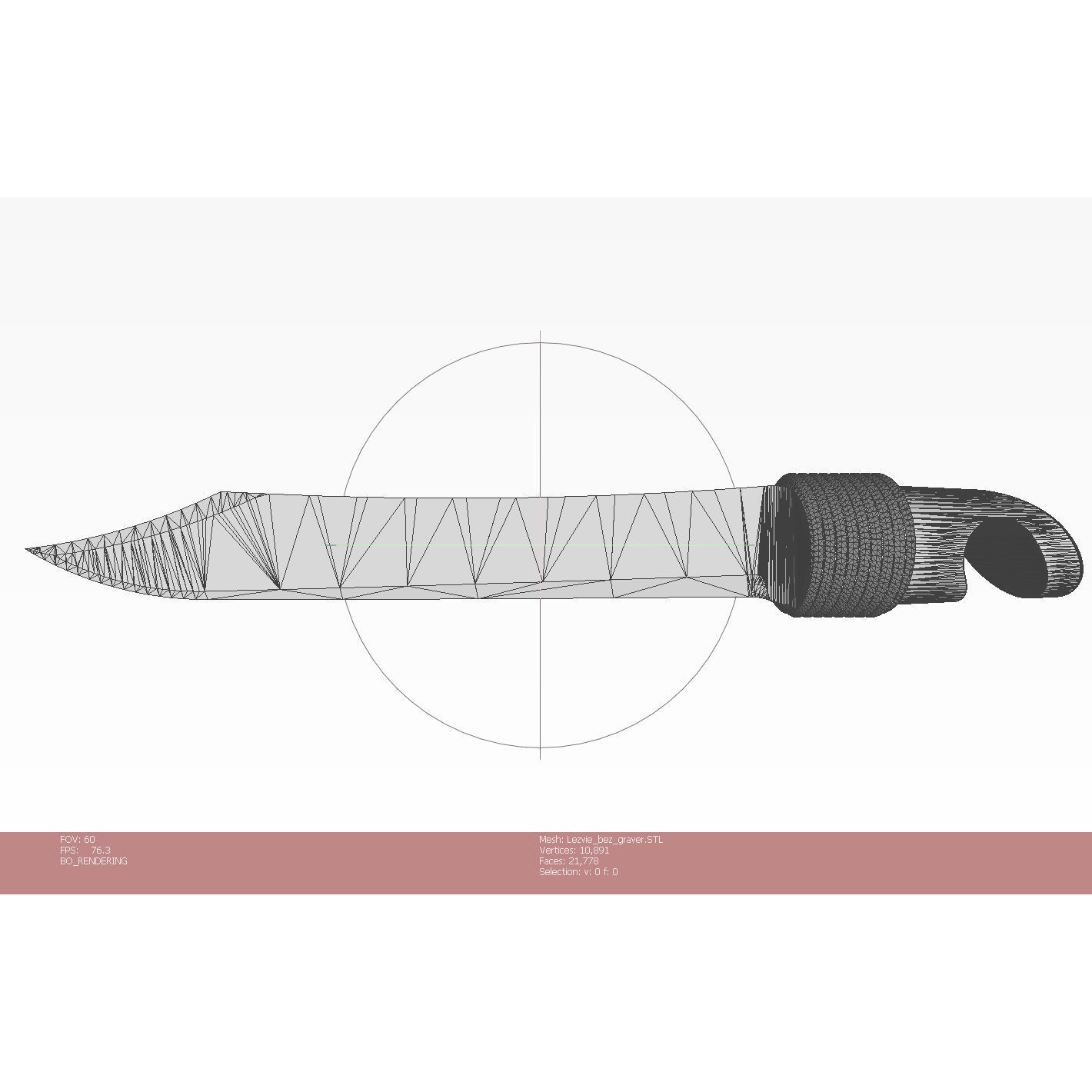 Craft Folding Portable Knife - High-Detail 3D Model - View 28