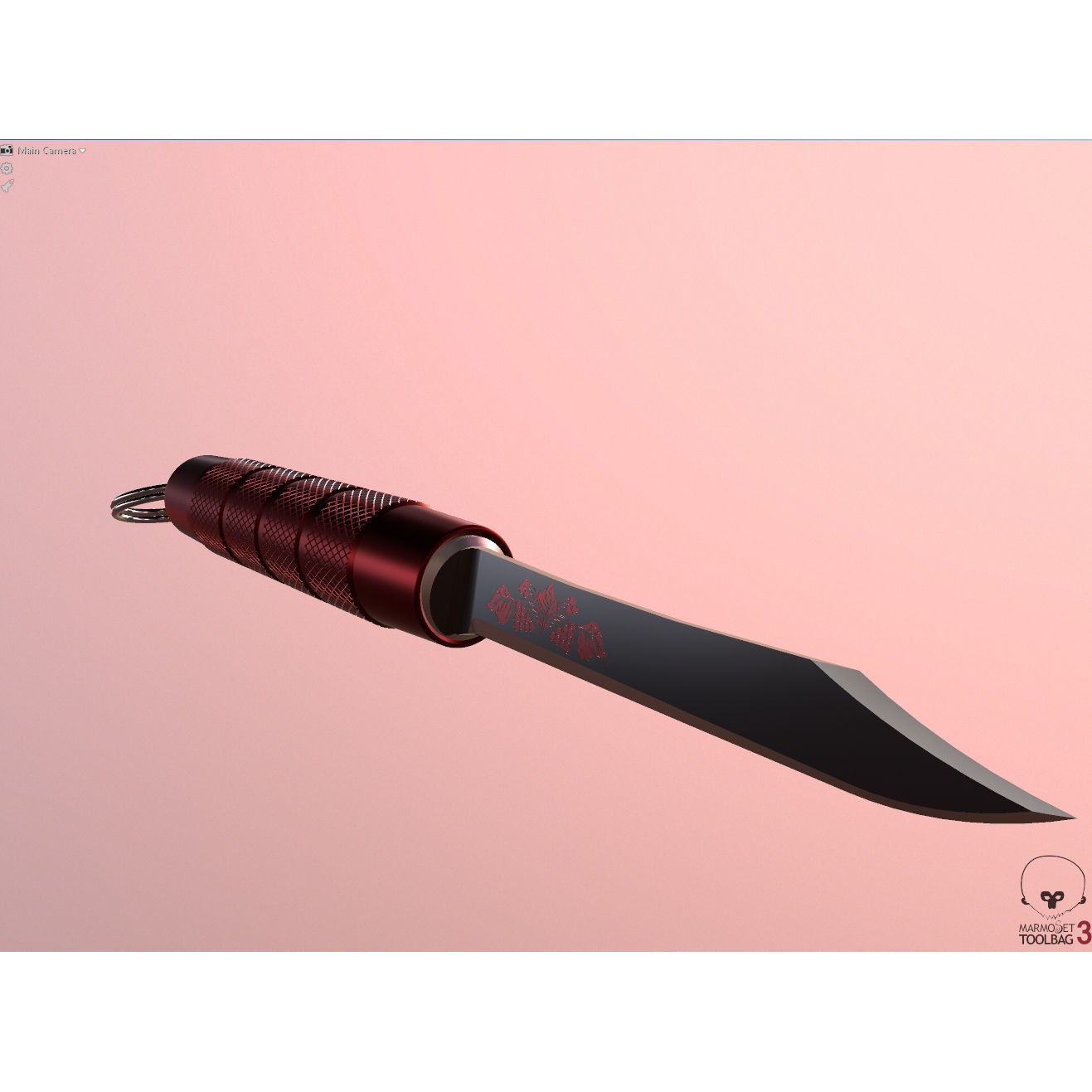 Craft Folding Portable Knife - High-Detail 3D Model - View 3