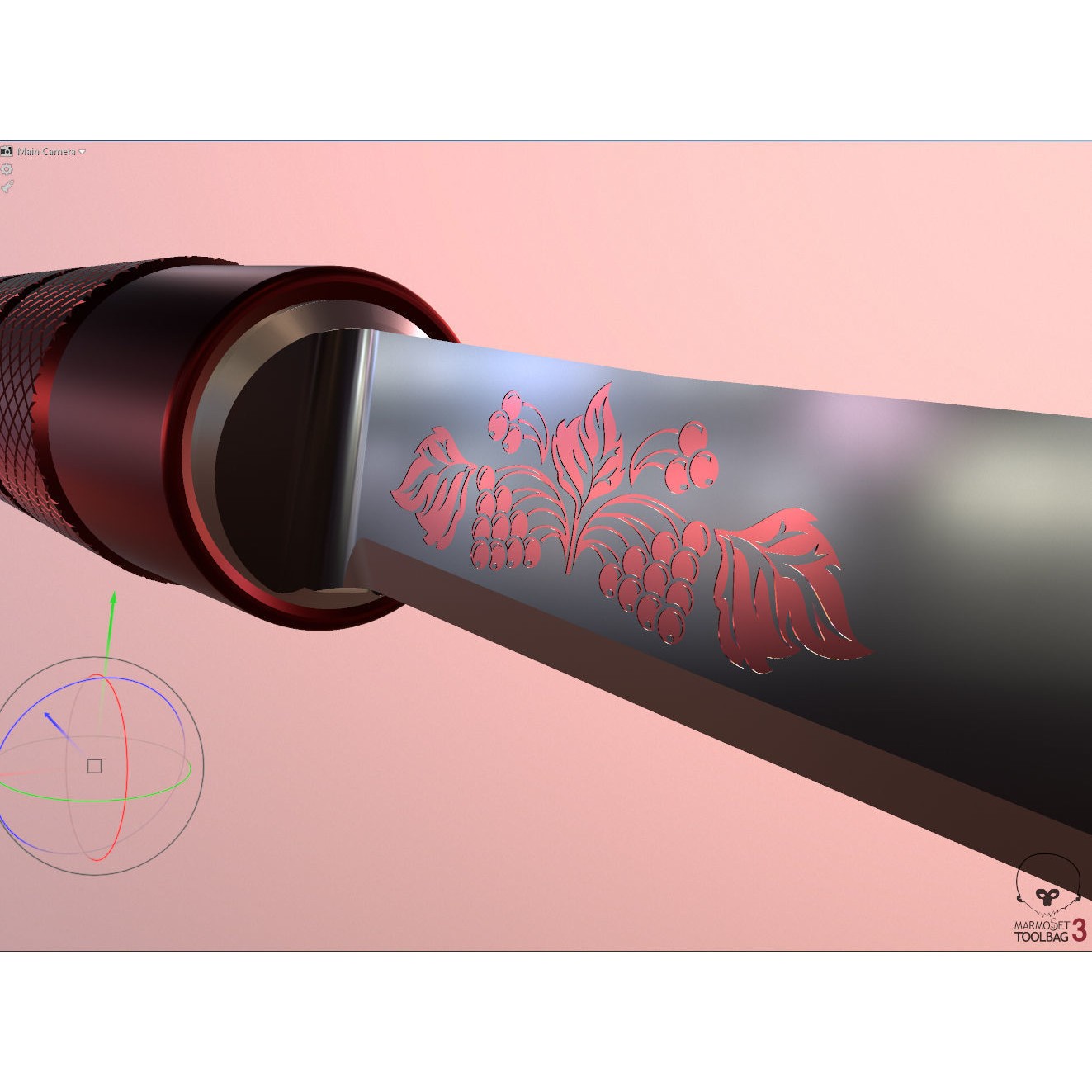 Craft Folding Portable Knife - High-Detail 3D Model - View 4