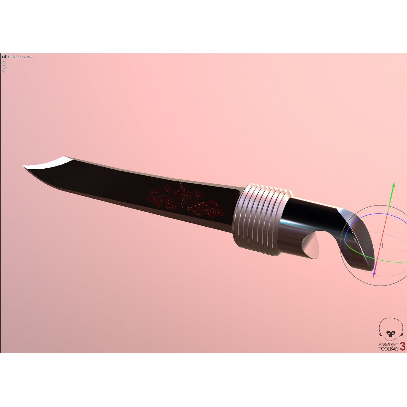 Craft Folding Portable Knife - High-Detail 3D Model - View 6