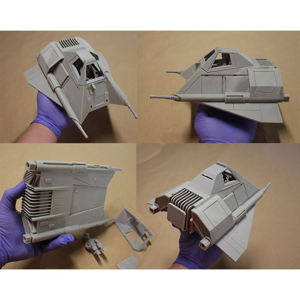 Ralph McQuarrie Snowspeeder 3D Model – Concept Design for 3D Printing - View 14
